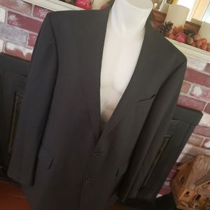 STRATFORD MENS GREY WOOL SUIT JACKET 48 LG